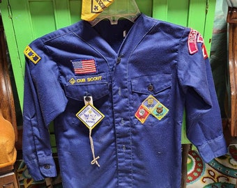 Cub Scouts Shirt and Scarf Blue 