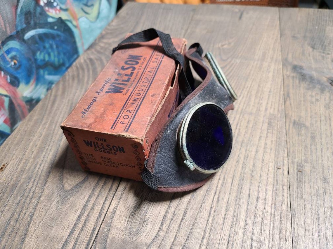 Lunettes Sécurité Vintage Midland - Jaune - Tir/chasse - Avec étui Clip Ceinture