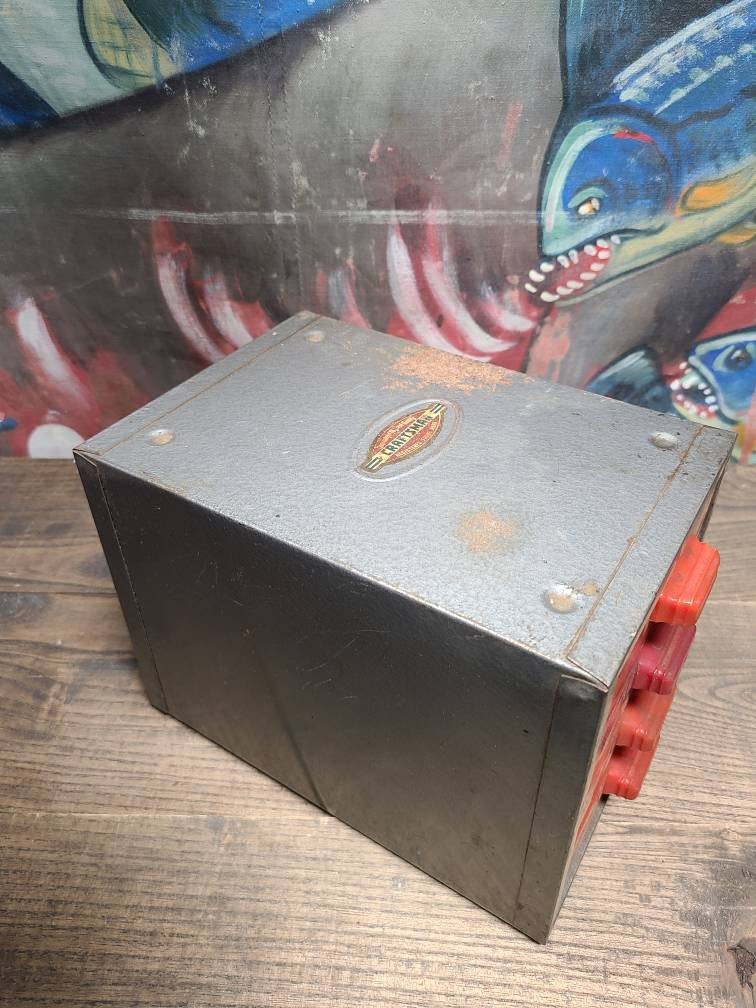 ヴィンテージ  ボックス Vintage 1950's Industrial Craftsman Metal Store Display