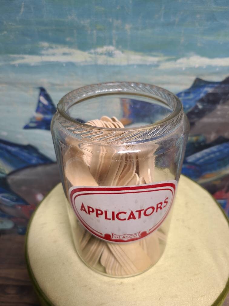 Vintage Medical Office Glasco Applicators Glass Sterilizer Jar Etsy