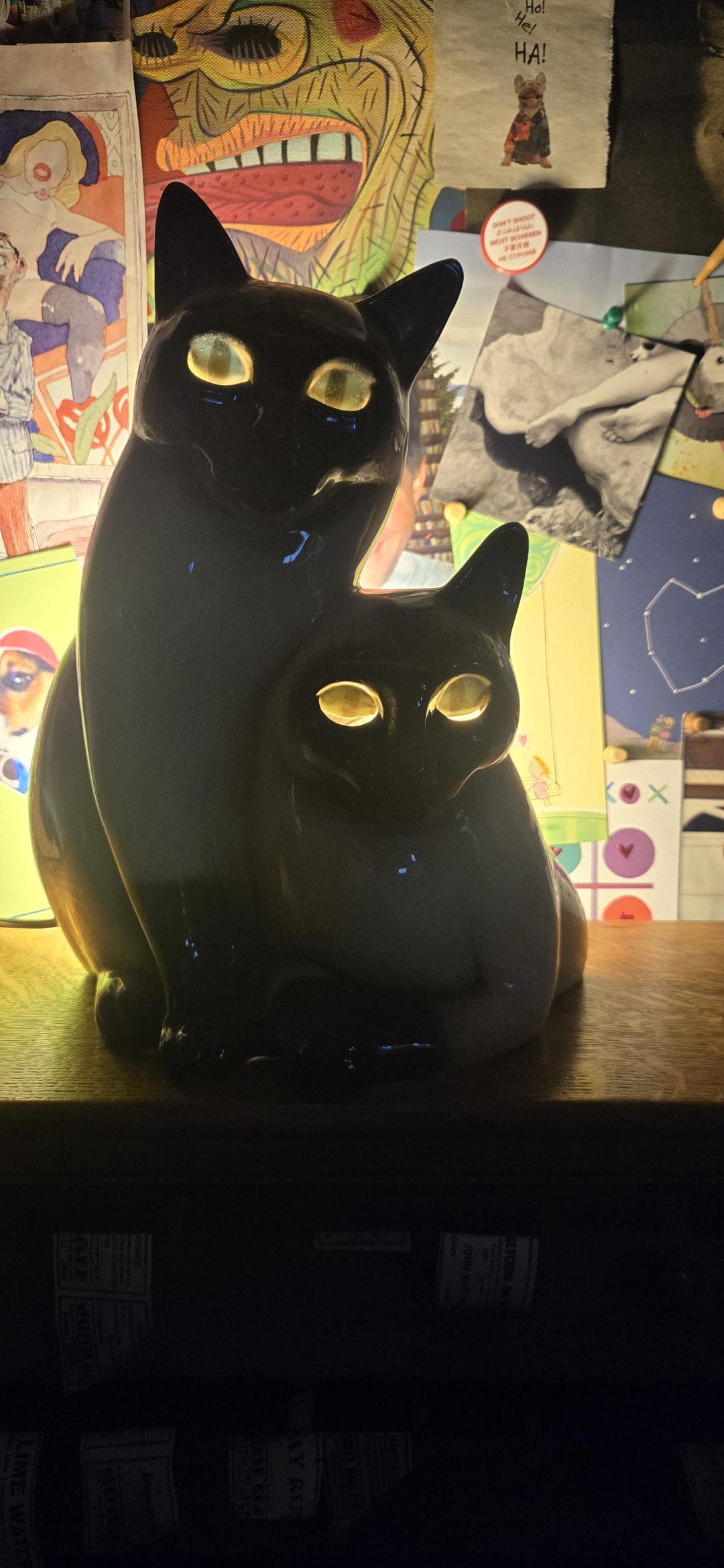 Vintage 1954 Leland Claes Siamese Cat Lamp Mid Century Modern TV