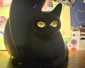 Vintage 1954 Leland Claes Siamese Cat Lamp Mid Century Modern TV