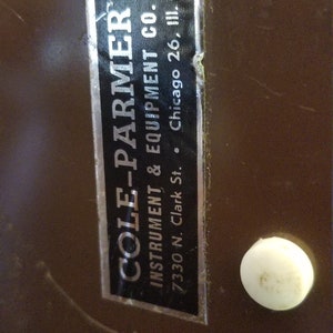 Hygrothermographe Vintage Cole-Parmer 8368-50 - Pièce De Collection Industrielle