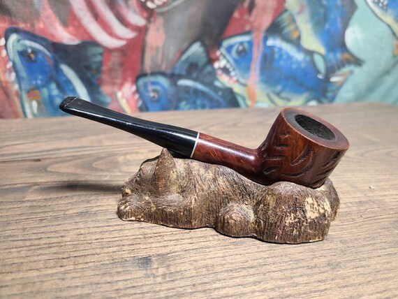 Vintage 1950's Old School Savoy Pine Dr. Grabow Estate Find Tobacco Smoking  Pipe Tight Stem