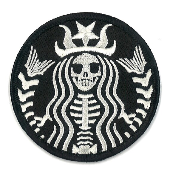 Starbucks Coffee Dead Barista Embroidered Patch ZOMBIE Starbucks Coffee Dead Barista Embroidered Patch ZOMBIE
