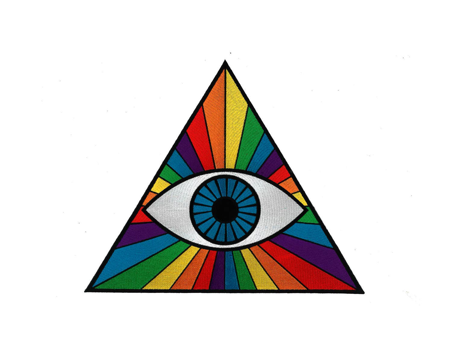 THIRD EYE PRISM Giant 11 Back Patch Spectrum Rainbow Etsy