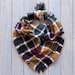 CIDER HOUSE - Dog Bandana (Fall, Autumn, Rustic, Plaid, Yarn Dyed Flannel, Frayed Edge, Tie and Snap) 