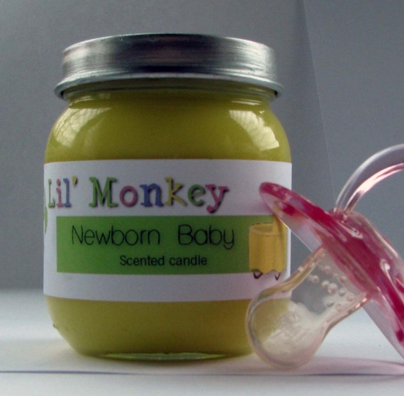 Items similar to Newborn Baby Scented Candle on Etsy