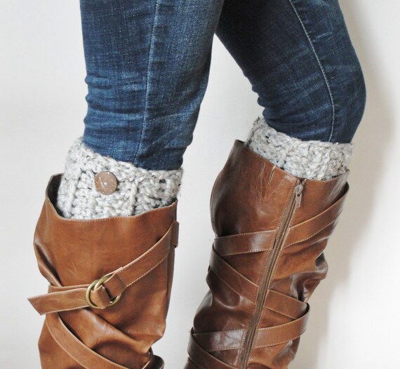 Items similar to Boot Cuffs, Faux Leg Warmers, Boot Socks, Boot Toppers ...