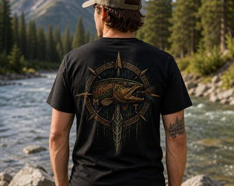 Brown Trout Fishing Shirt, Comfort Colors 1717, Fly Fishing T Shirt, Trout Fisherman Gift, Montana Fishing Shirt, Angler Tee
