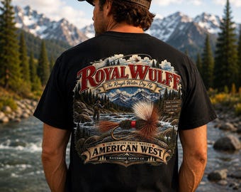 Royal Wulff Fly Fishing Shirt, Vintage Trout Fishing T Shirt, Fly Fisherman Gift, Comfort Colors Tee, American West Fishing Shirt