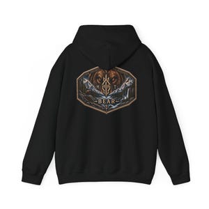 Montana Bear Hoodie, Grizzly Bear Sweatshirt, Wilderness Hoodie, Mountain Wildlife Hoodie, Outdoor Gift for Men image 9