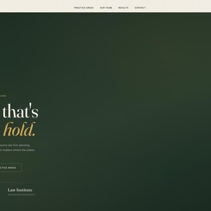 May include: A dark green website landing page for Ashford & Partners featuring the text Advice that's built to hold. The layout includes navigation links, an Enquire Now button, and footer details highlighting 25+ years established and 6 practice areas.