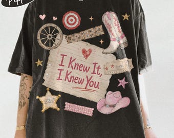 Camiseta Toy Story 5 Comfort Colors, "Lo sabía, te conocía", Regalo para fans de la música, Camiseta retro de Toy Friends, Nostálgica inspirada en Toy Story 5