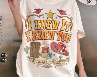 Chemise I Knew It I Knew You, t-shirt graphique Western Romance, chemise cowboy love, t-shirt inspiré de la musique country, chemise cowgirl vintage