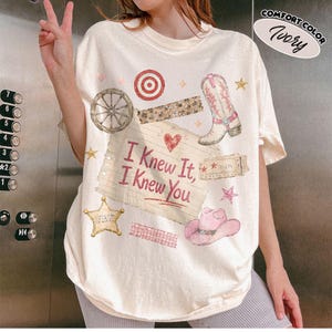 Toy Story 5 Comfort Colors Shirt, I Knew It, I Knew You, Gift For Music Fan, Retro Toy Friends Shirt, Nostalgic Toy Story 5 Inspired Ivory/Natural/Sand