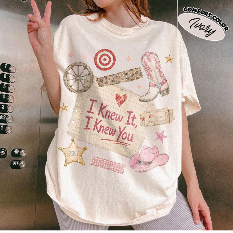 Toy Story 5 Comfort Colors Shirt, I Knew It, I Knew You, Gift For Music Fan, Retro Toy Friends Shirt, Nostalgic Toy Story 5 Inspired Ivory/Natural/Sand