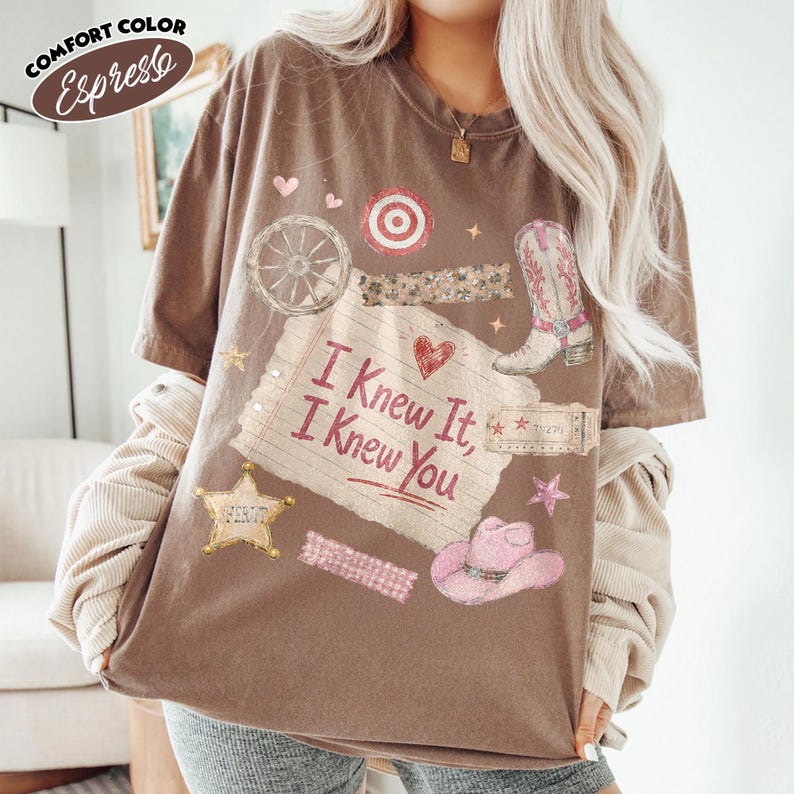 Toy Story 5 Comfort Colors Shirt, I Knew It, I Knew You, Gift For Music Fan, Retro Toy Friends Shirt, Nostalgic Toy Story 5 Inspired Espresso/Chocolate