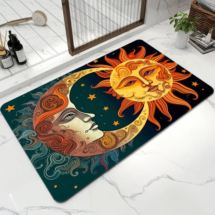 Vintage Celestial Rug - Etsy
