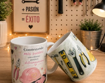 NORELD Essentials Construction Coffee Mug Set of 2, 15 oz Builder Gift, Handyman Coffee Cups, Contractor Gift