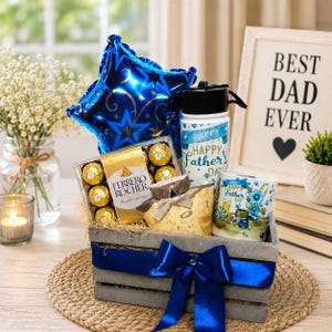 NORELD Essentials Father's Day Gift Basket | Tumbler, Mug & Ferrero Rocher Chocolates | Gift for Dad