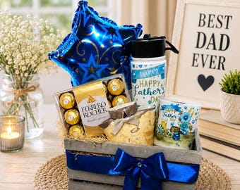 NORELD Essentials Father's Day Gift Basket | Tumbler, Mug & Ferrero Rocher Chocolates | Gift for Dad