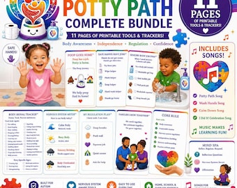 Autism Toddler Potty Training Toolkit™ | Sensory-Friendly Visual Routine Bundle for Ages 2–5