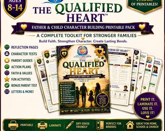 Father & Child Character Building Printable Pack | Autism Christian Resource (Ages 8-14)