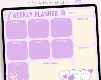 Dental School Weekly Planner | Digital Planner for Dental Students | Dental Hygiene Planner | GoodNotes Planner | Instant Download