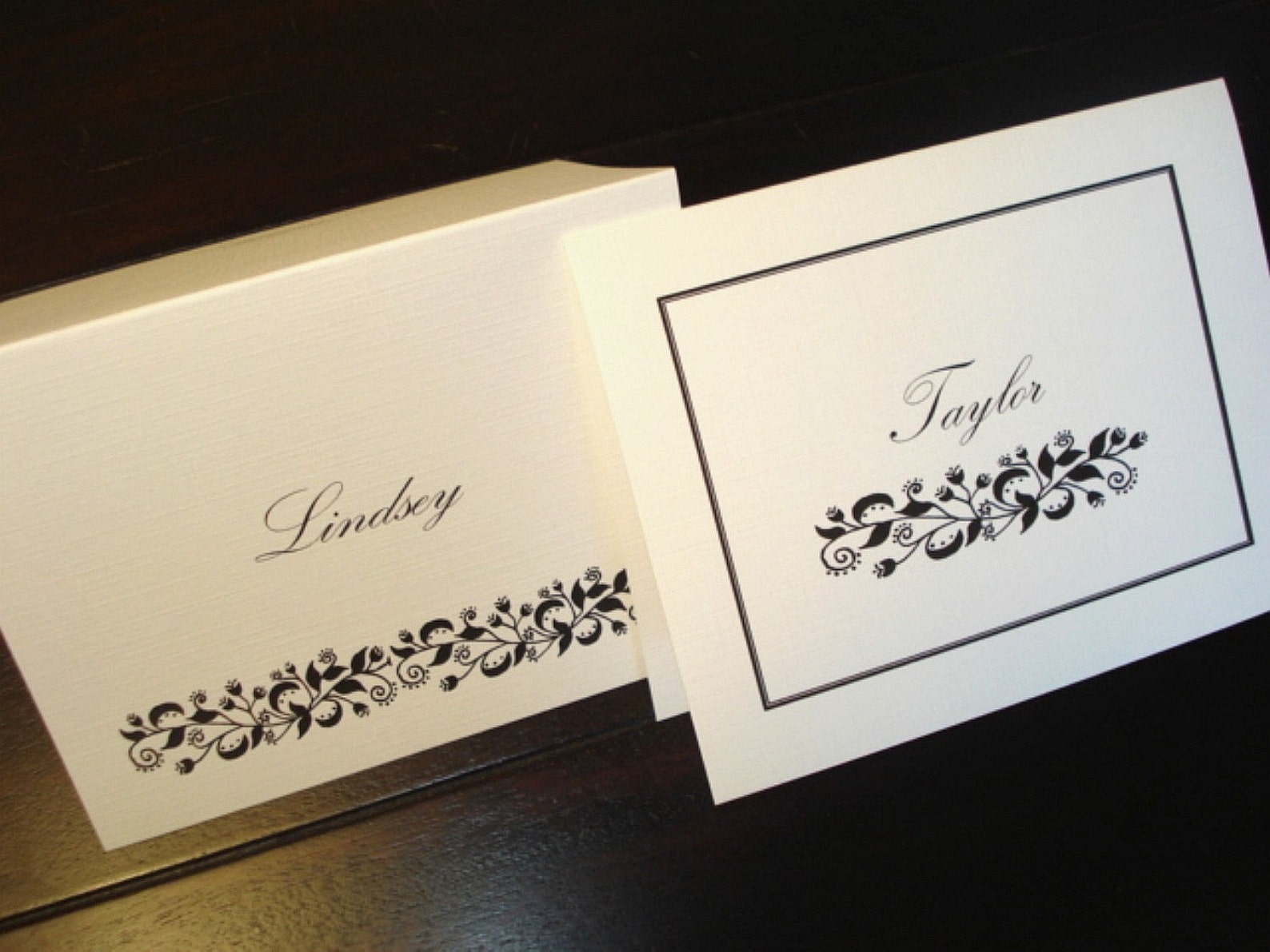 80 Personalized Note Cards, Custom Thank You Notes, Blank Inside. Use ...