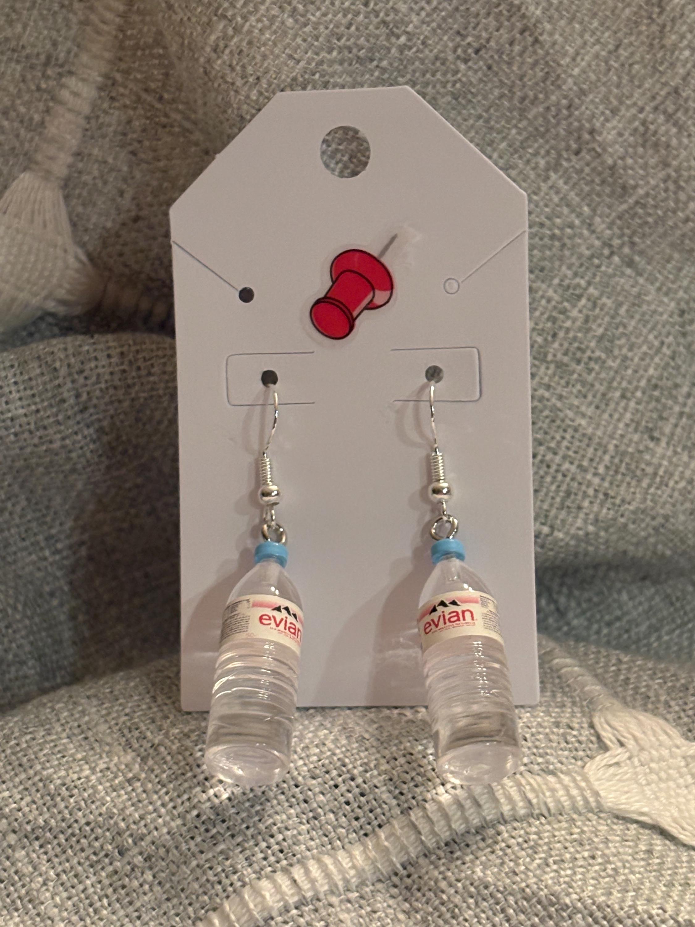 Evian Bottle Earring - Etsy