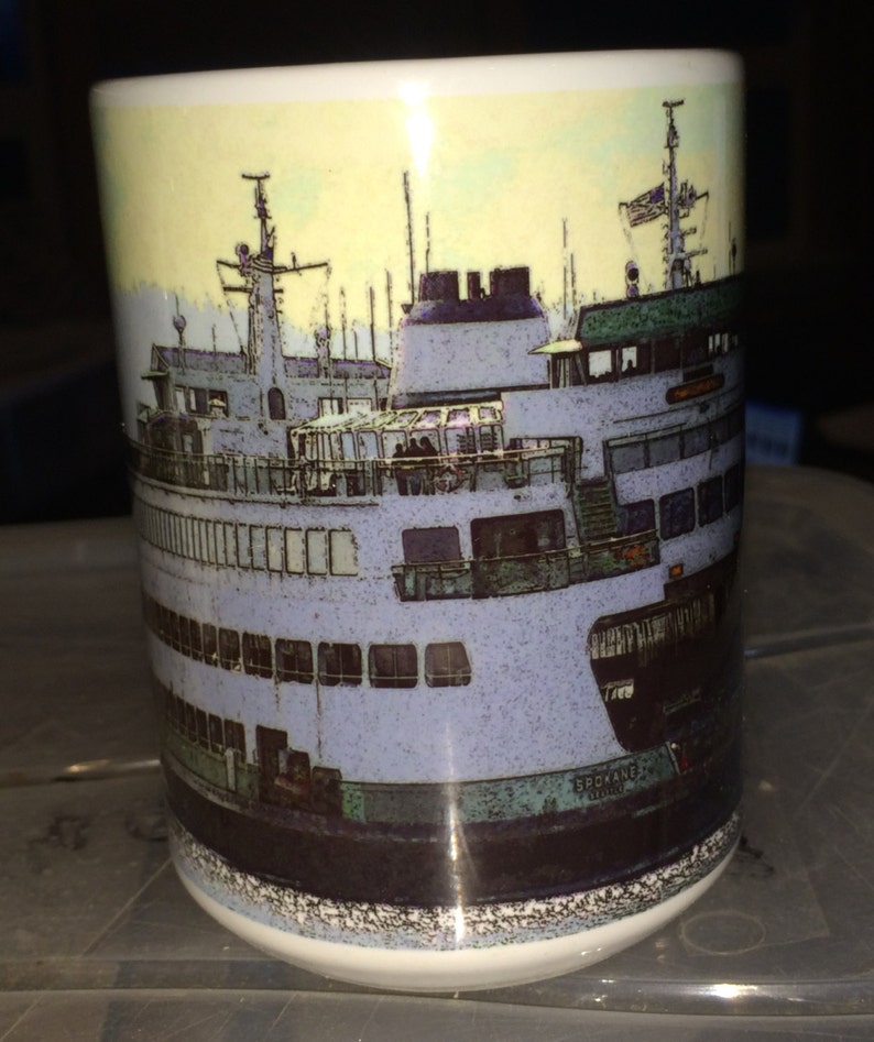 Ferry Boat Large Coffee Mug 15 Oz Etsy