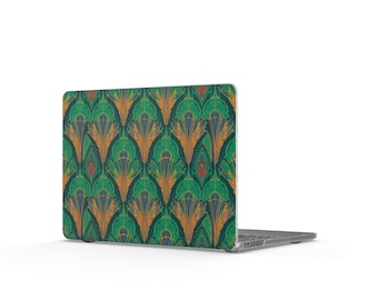 Färgglatt geometriskt boho matt MacBook-skal – livfullt boho retromönster