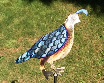 Metal Quail lawn stake