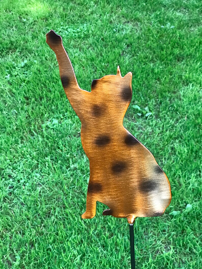 A Cat Yard Stake Etsy