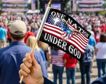 Patriotic American Flag, 250 Years of Freedom 1776-2026 Handheld Flag, USA Independence Day Decor, July 4th Celebration Gift