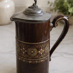 Antique Gibson & Sons "Greek Border" Coffee Pot – Registered Design 236511 (1894)