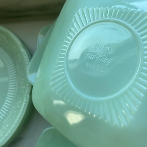 Fire King Jadeite Set Square - Etsy