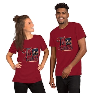 Tu Vales Oro, You Are Worth Gold Bilingual Tee,  Spanish Empowerment Shirt, Periodic Table Tee Unisex Top