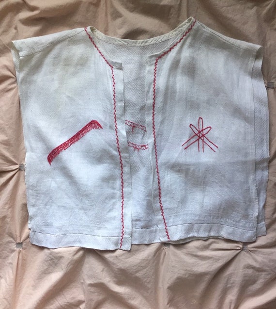 30’s Hair Styling Smock with Embroidered Styling … - image 4