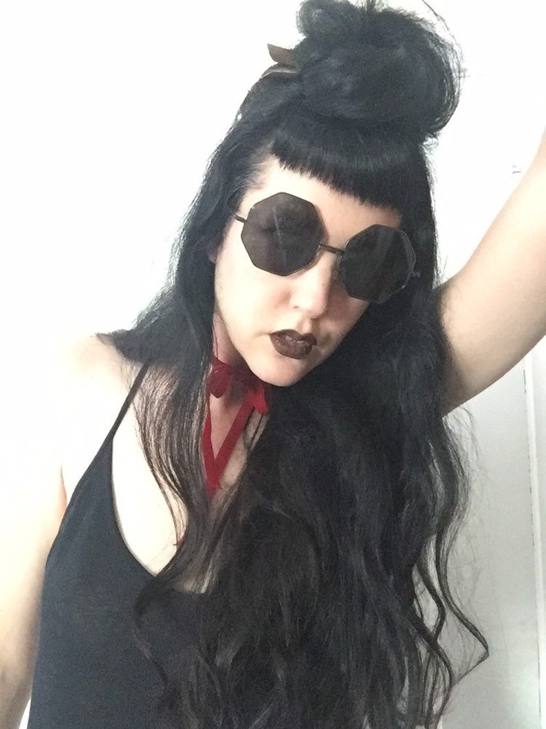 60s 70s Deadstock Octagonal Frame Sunglasses Etsy