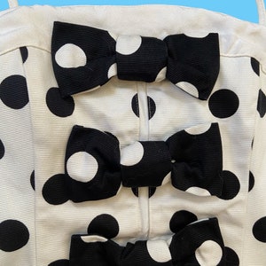 Louis Féraud Polka Dotted Blazer| 80s Women's Oversized Black and White Duster with Pockets| Vintage Black and White long Shirt