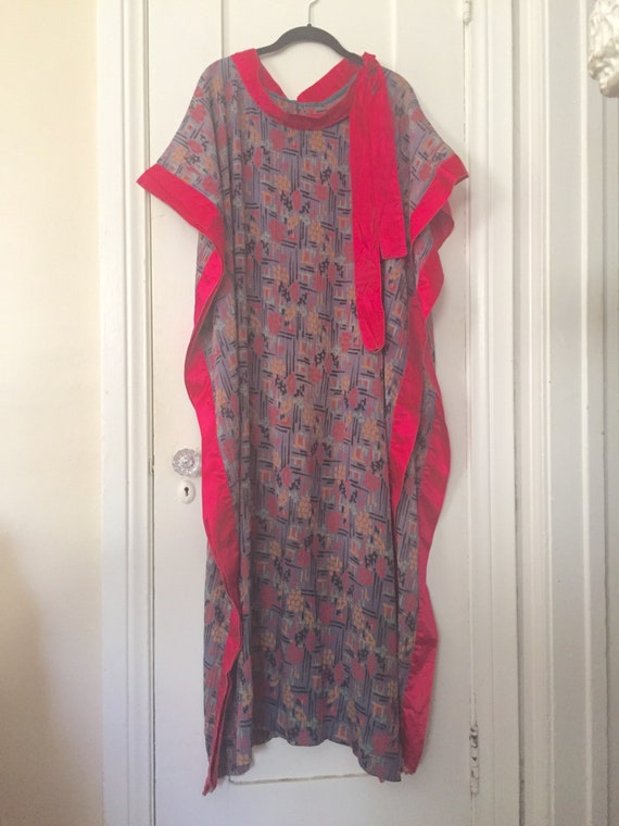 20s Abstract Print Caftan