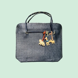 30’s Child’s Purse with Celluloid Cracker Jack Animal Charms