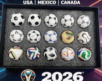 WM Mini Fußball Ornament | Fußball-Fan-Andenken | Geburtstagsgeschenk für Männer