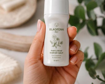 Balsamo protettivo per zampe e naso del cane con calendula e camomilla.
