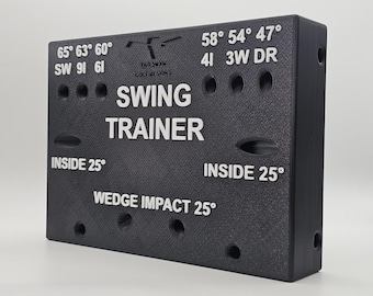 6 Tour Swing Angle Golf Trainer – Weighted Design – Woods, Irons & Wedges