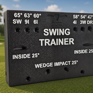 Golf Swing Trainer 3.0 – Weighted Training Aid, 6 Swing Plane Angles, PETG Construction