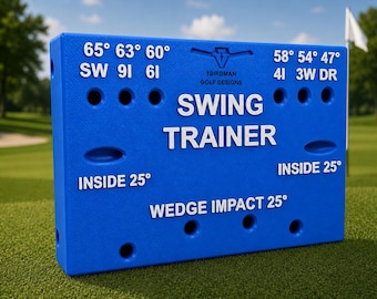 Golf Swing Trainer 3.0™ – Weighted Training Aid, 6 Swing Plane Angles, PETG Construction