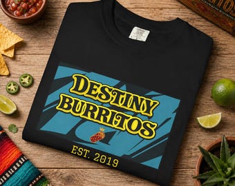 Koszulka z food truckiem Destiny Burritos | Koszulka z meksykańską taquerią biurową